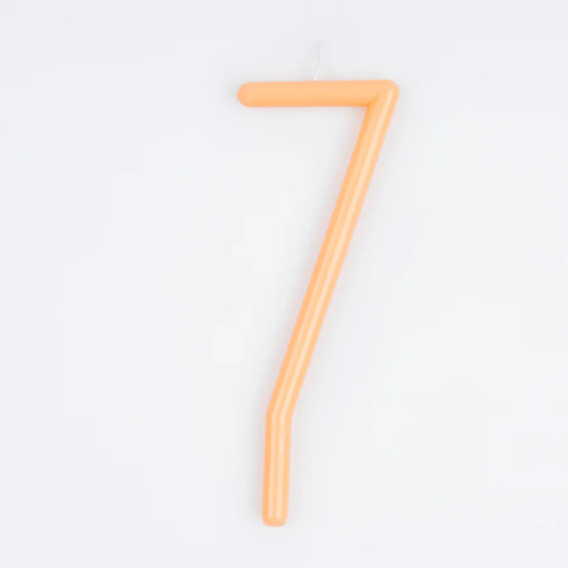 Slim Number Candles (No. 1 to 7)