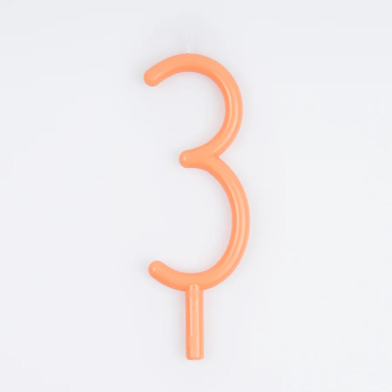 Slim Number Candles (No. 1 to 7)