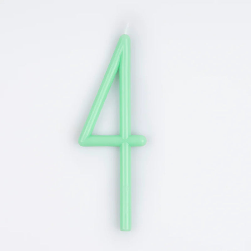 Slim Number Candles (No. 1 to 7)