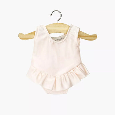 Minikane - Doll, Ruffled Leotard in Lycra for Minikane 34cm Dolls - Maia Nude Pink - Swanky Boutique Malta 