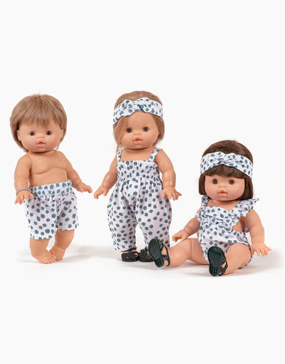 Minikane Dolls Clothing Polka Dot Jumpsuit Swanky Boutique