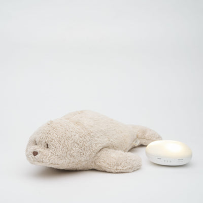 Moonie - Humming Seal with Light & Cry Sensor, Organic - Sand - Swanky Boutique Malta 