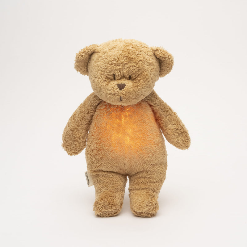 Humming Bear with Light & Cry Sensor - Cappuccino Natur