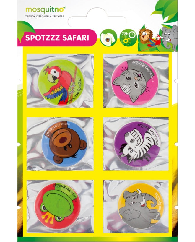 Clipsafari Insect Insect Repellent Stickers Safari – 30-Pack – Swanky Boutique