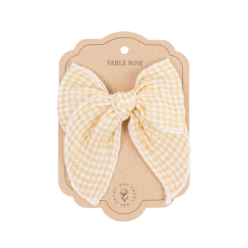 Mrs Ertha- Fable Bow Clip- Speckled Diamond -Swanky Boutique Malta