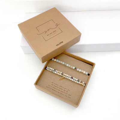 Mrs Ertha Me and Mom Bracelet Amazonite - Swanky Boutique