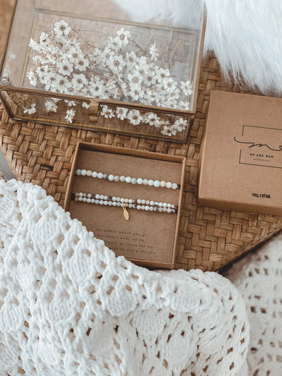 Mrs Ertha Me and Mom Bracelet Amazonite - Swanky Boutique