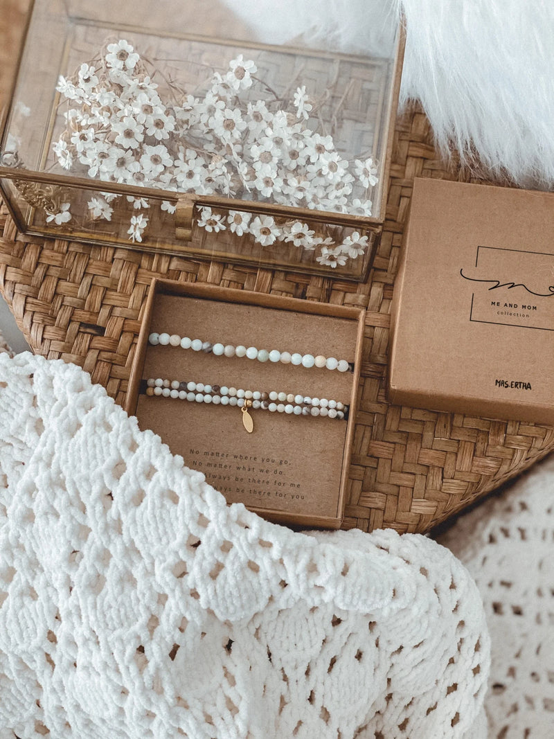 Mrs Ertha Me and Mom Bracelet Amazonite - Swanky Boutique
