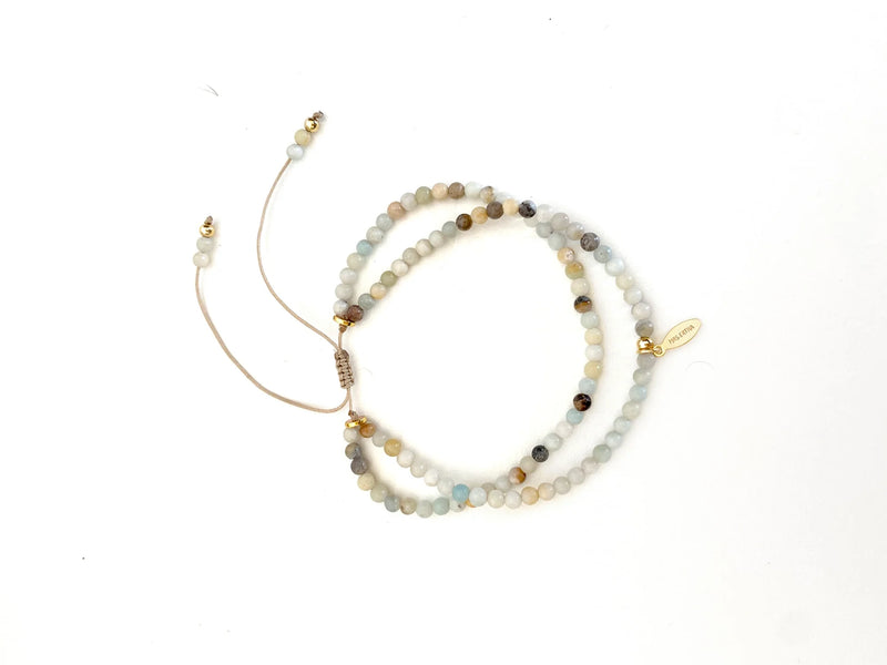 Mrs Ertha Me and Mom Bracelet Amazonite - Swanky Boutique