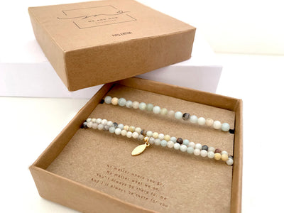 Mrs Ertha Me and Mom Bracelet Amazonite - Swanky Boutique