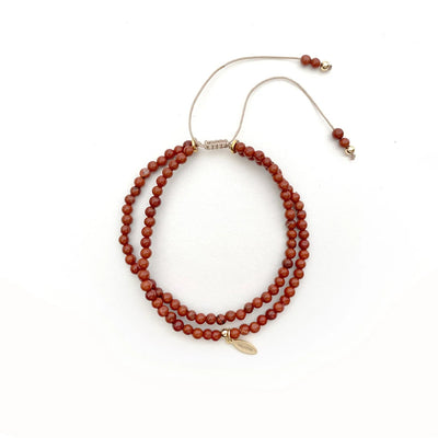 Mrs Ertha Me and Mom Bracelet Red Jasper - Swanky Boutique