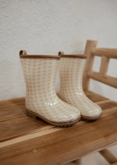 Mrs Ertha Rain Boots Soft Squares - Swanky Boutique