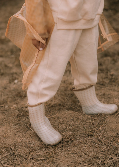 Mrs Ertha Rain Boots Soft Squares - Swanky Boutique