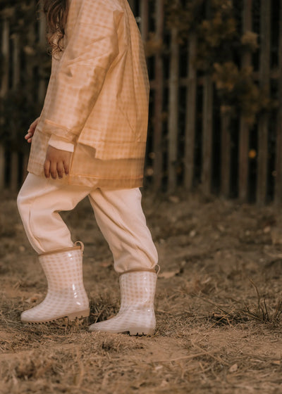 Mrs Ertha Rain Boots Soft Squares - Swanky Boutique