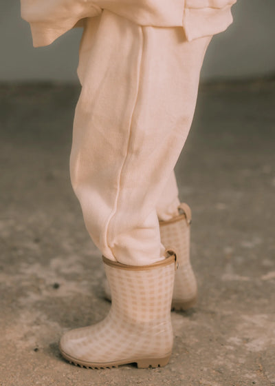 Mrs Ertha Rain Boots Soft Squares - Swanky Boutique