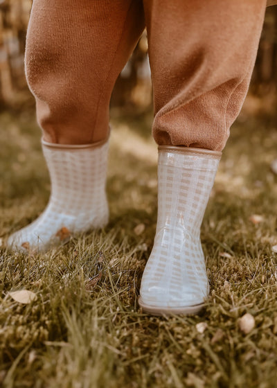 Mrs Ertha Rain Boots Soft Squares - Swanky Boutique