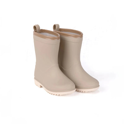 Mrs Ertha Rain Boots Taupe - Swanky Boutique