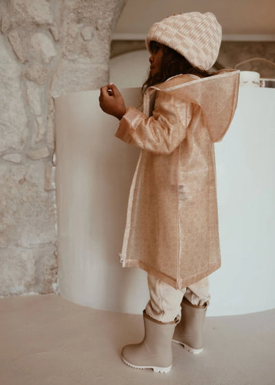 Mrs Ertha Rain Boots Taupe - Swanky Boutique
