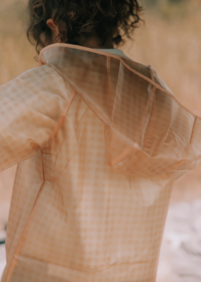 Mrs Ertha Rain Coat Drizzles Soft Squares - Swanky Boutique
