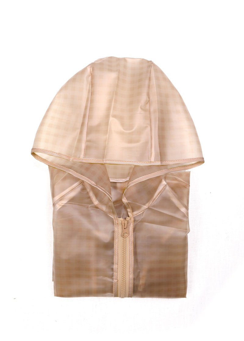 Mrs Ertha Rain Coat Drizzles Soft Squares - Swanky Boutique