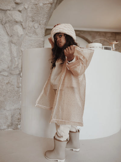 Mrs Ertha Rain Coat Frizzles - Bouquet Silhouette - Swanky Boutique