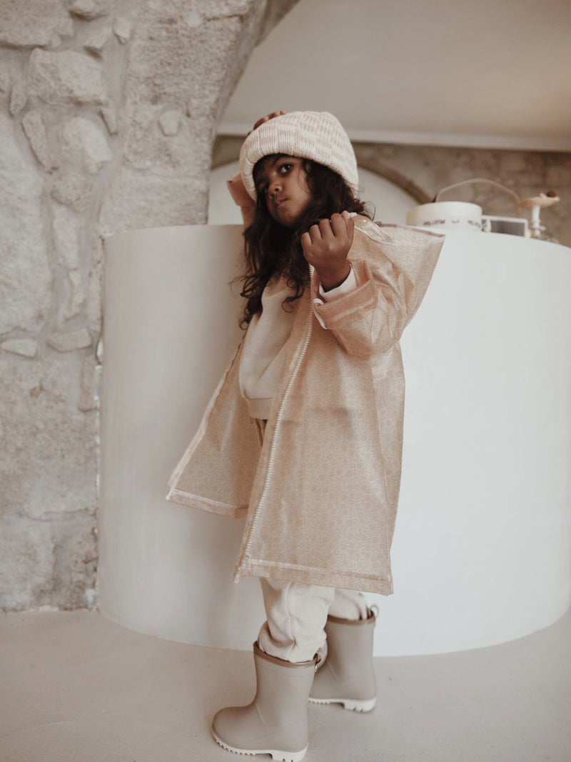 Mrs Ertha Rain Coat Frizzles - Bouquet Silhouette - Swanky Boutique