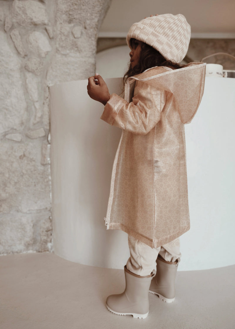 Mrs Ertha Rain Coat Frizzles - Bouquet Silhouette - Swanky Boutique