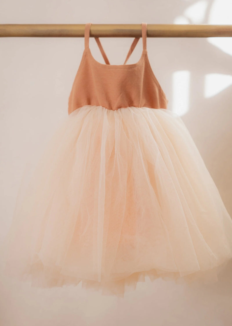 Mrs Ertha Rosie Dress Nude - Swanky Boutique