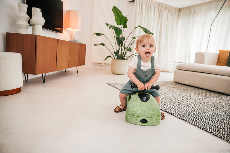 My First, 3-in-1 Baby Walker, Ride-On & Rolling Board (6+ Months) - Olive Green