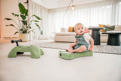 My First, 3-in-1 Baby Walker, Ride-On & Rolling Board (6+ Months) - Olive Green