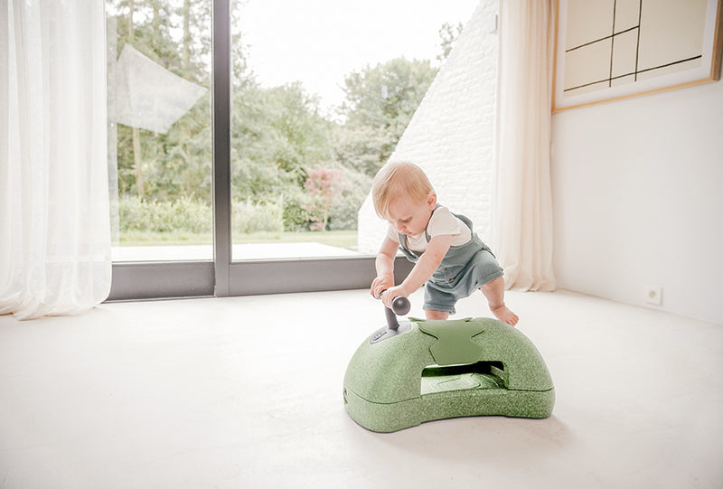 My First, 3-in-1 Baby Walker, Ride-On & Rolling Board (6+ Months) - Olive Green