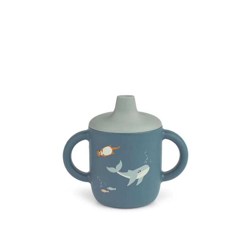 Neil Sippy Cup, Silicone 150 ml - Arctic Sea/ Ocean View