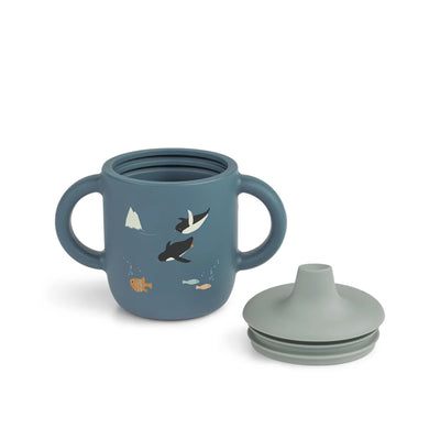 Neil Sippy Cup, Silicone 150 ml - Arctic Sea/ Ocean View