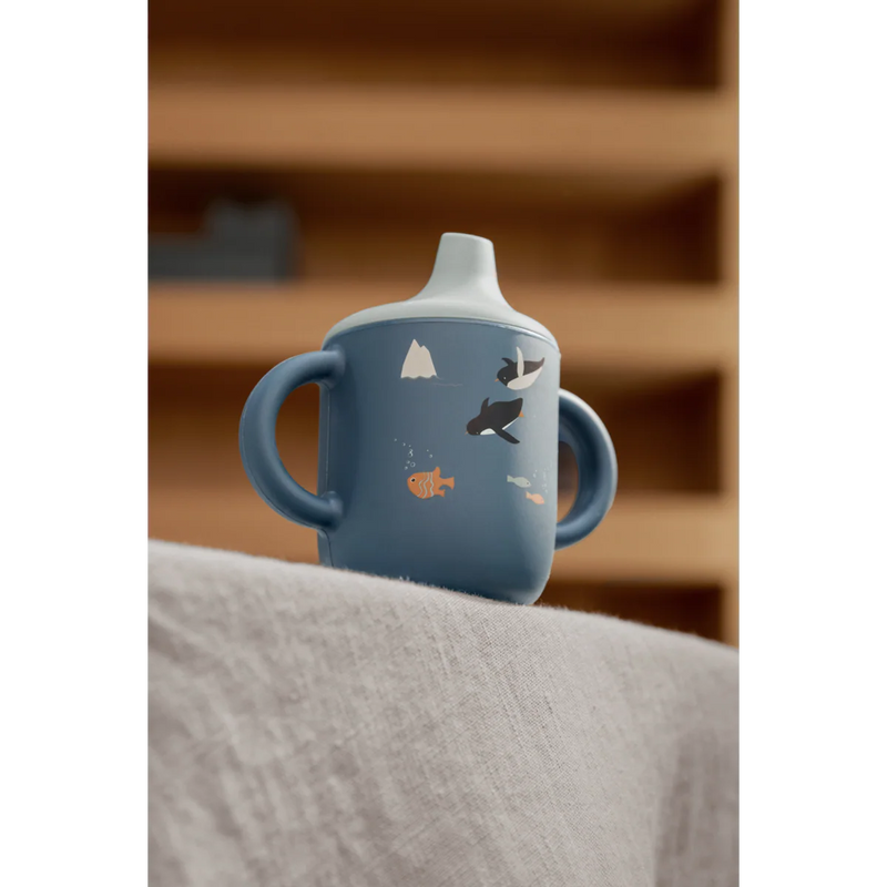 Neil Sippy Cup, Silicone 150 ml - Arctic Sea/ Ocean View
