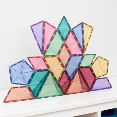 Connetix - Magnetic Tiles Pastel Rainbow Shape Expansion Pack 48 Pieces - Swanky Boutique