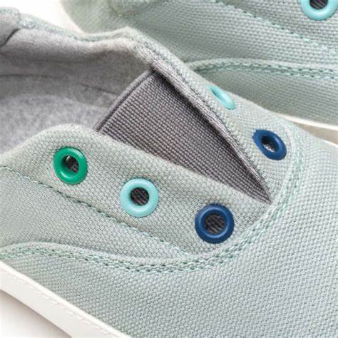 tip toey joey - Sneakers, Toddler First Steps (Canvas) - Sage Green - swanky boutique malta