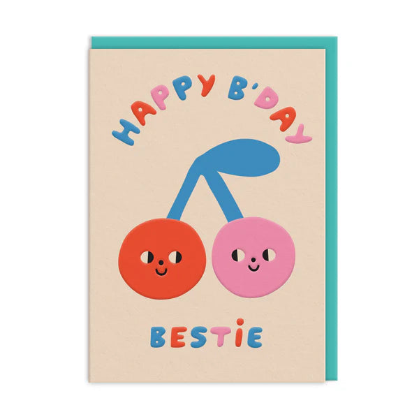 Ohh Deer - Greeting Card Cherries Happy Birthday - Swanky Boutique Malta 