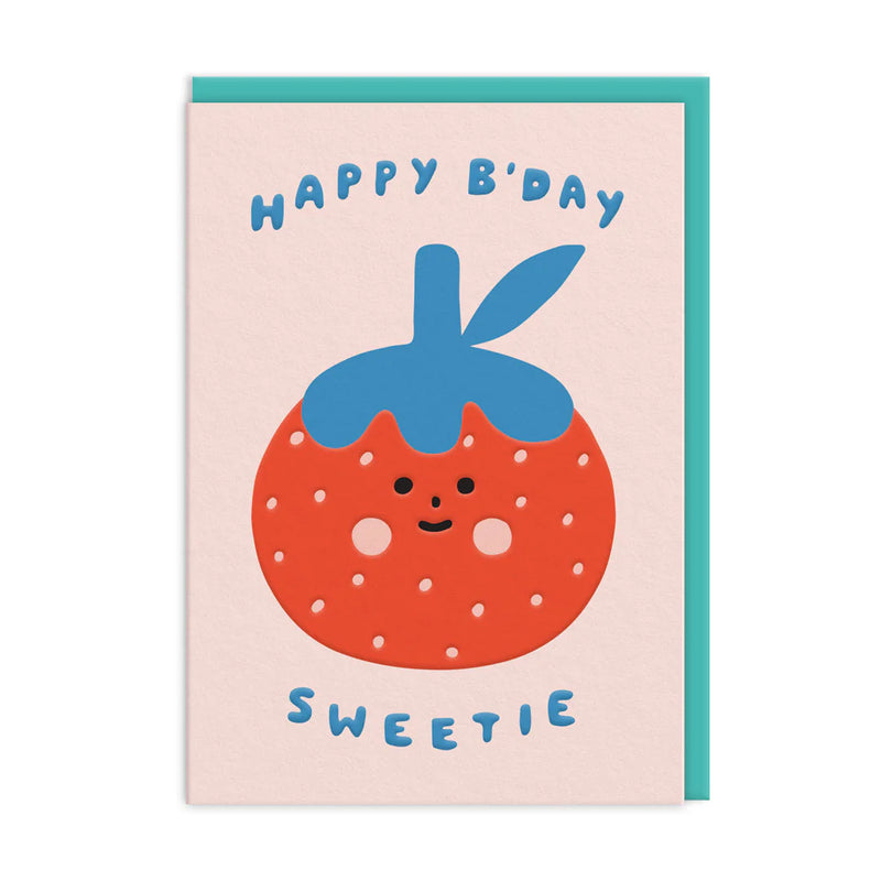 Ohh Deer - Greeting Card Sweetie Strawberry Birthday - Swanky Boutique Malta 