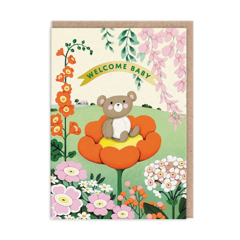 Ohh Deer - Greeting Card Welcome Baby Bear - Swanky Boutqiue Malta 