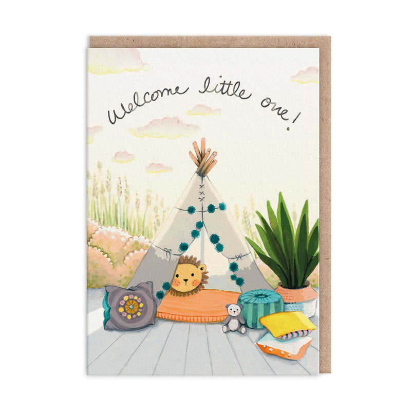 Ohh Deer - Greeting Card Welcome Little One Tipi - Swanky Boutique Malta 