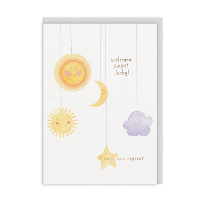Ohh Deer - Greeting Card  Welcome Sweet Baby - Swanky Boutique Malta 