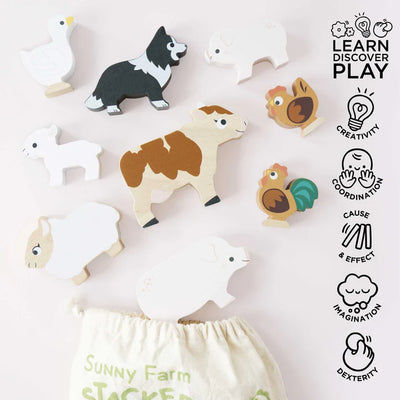 Le Toy Van - Stacking Farm Animals - Swanky Boutique
