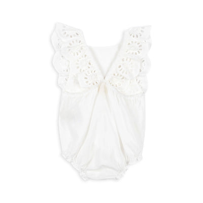 konges soejd - Posey Romper - Optic White - swanky boutique malta