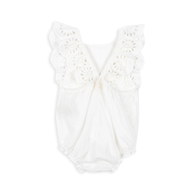 konges soejd - Posey Romper - Optic White - swanky boutique malta