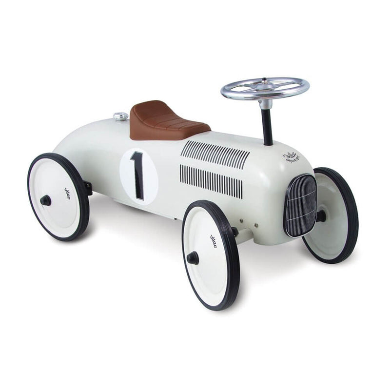 Vilac Vintage Ride On Car - Off White - Swanky Boutique Malta
