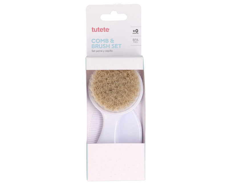 My First Comb & Brush Set - White