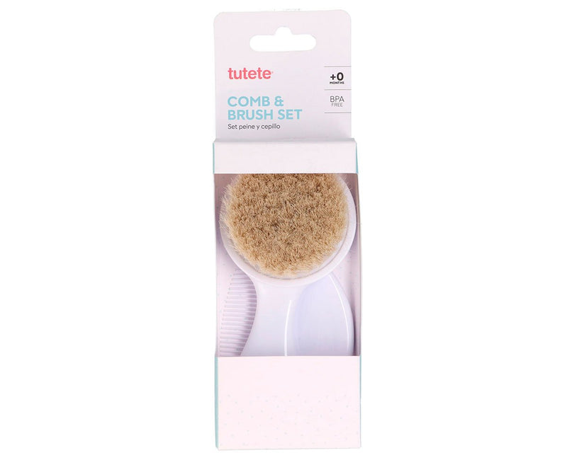 My First Comb & Brush Set - White