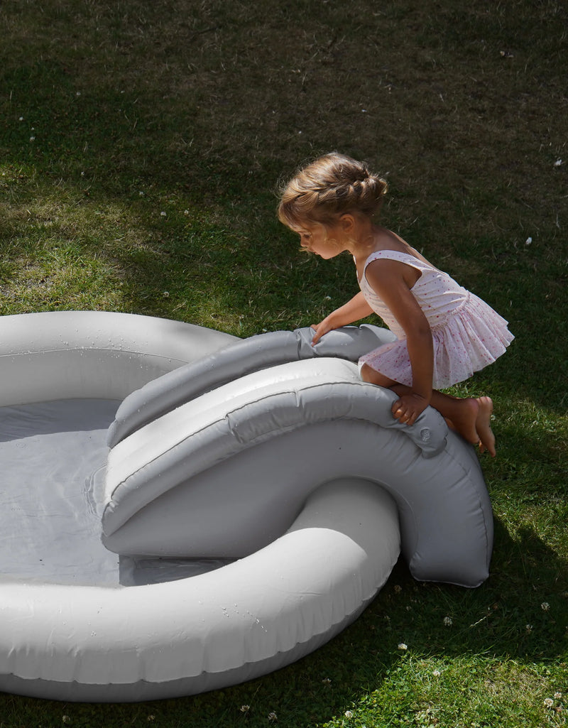 Konges Sloejd - Inflatable Large Pool with Sprinkler & Slide Green Rainbow - Swanky Boutique