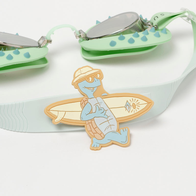 SunnyLife Kids Swim Goggles - Shred Turtle Aqua- Swanky Boutique Malta 