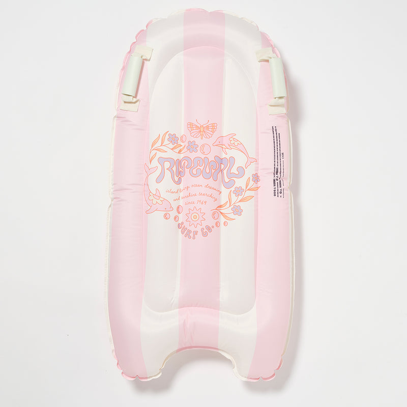 SunnyLife Kids Surf Mat - Dolphin Surf Co /Pink Stripe- Swanky Boutique Malta